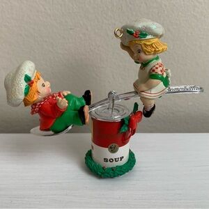 Vintage 1996 Campbell’s Soup Kids “A Hearty Christmas" Ornament Carlton Cards
